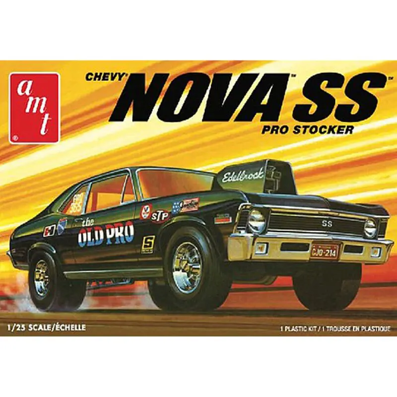 1/25 1972 Chevrolet Nova Ss Old Pro Racing Model Kit 1