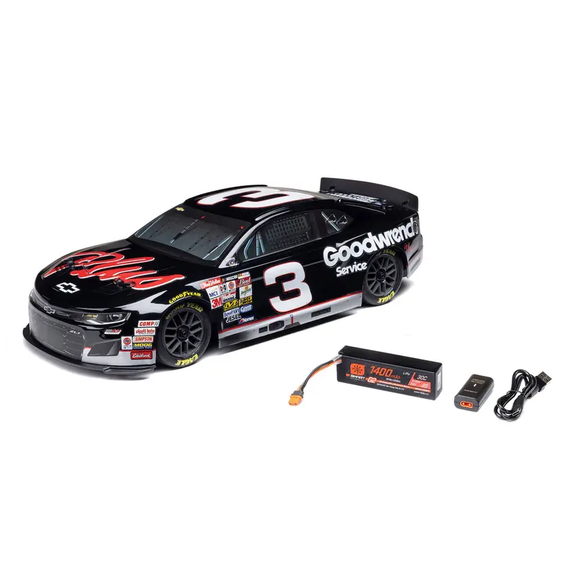 1:12 Nascar Rc Race Car – Rcr No. 3 Gm Goodwrench Chevrolet Zl1 Awd Ready-To-Run On-Road Model (Includes Battery & Charger) 1
