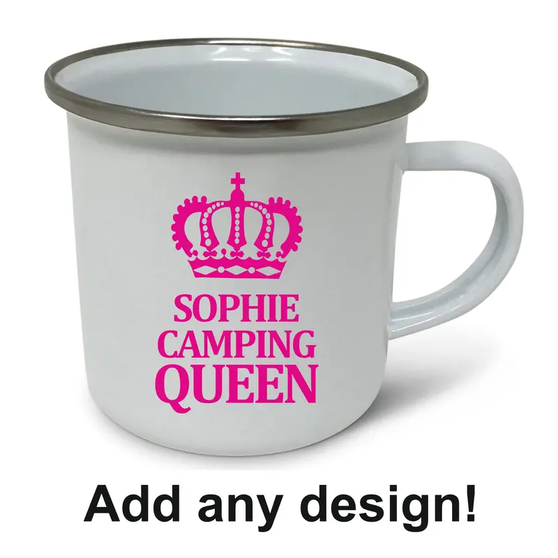 12Oz Enamel Mug – Dishwasher-Safe Personalised Ceramic Alternative 1