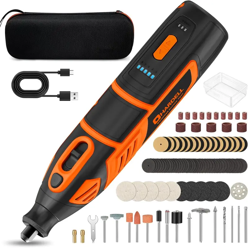 12V 5-Speed Cordless Rotary Tool Kit With 2Ah Battery & 80 Accessories 1