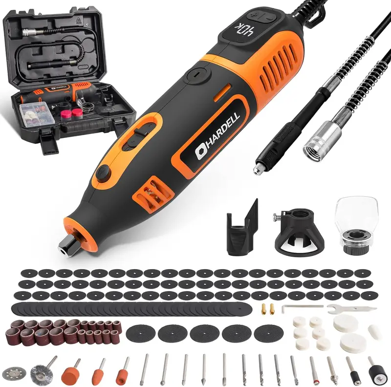 200W Corded Rotary Tool With Adjustable Speed & Flexible Shaft 1