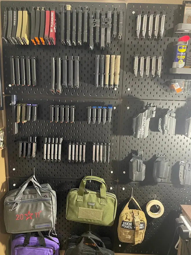 2011 Magazine Mount For Pegboard, Ikea Skadis, Wall Control & Vaultek – Versatile Diy Rack 1