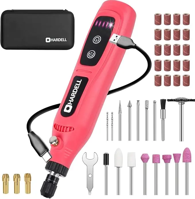 4V 5-Speed Cordless Rotary Tool For Hobbyists And Craft Projects 1
