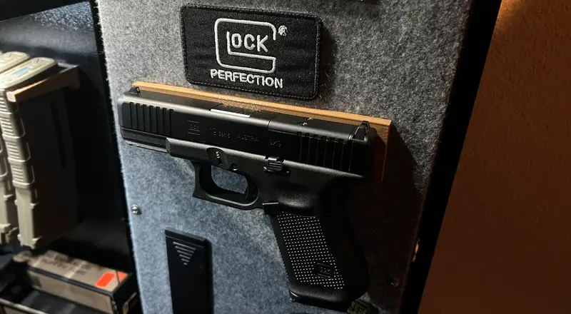 Adjustable Universal Magnetic Pistol Holster For Wall Storage 1
