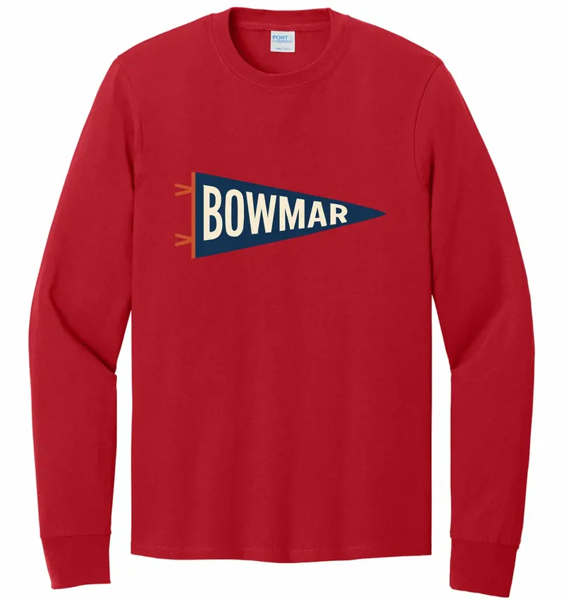 Adult Bowmar Pennant Logo T-Shirt – Vintage Collegiate Style