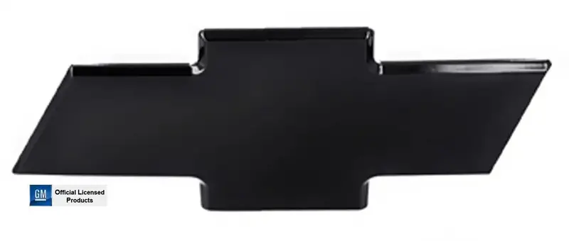 All Sales Bowtie Grille Emblem – Matte Black Powder-Coated Chevy Logo, Borderless Design (Model 96001K) 1