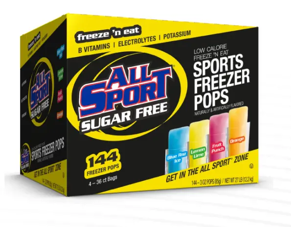 All Sport Sugar-Free Freezer Pop Variety Pack – Assorted Flavors 1
