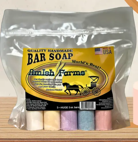 Amish Farms 5-Bar Soap Variety Pack – Assorted Colors & Scents 1