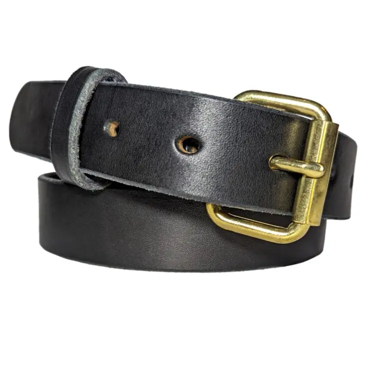 Amish Full-Grain Leather Slim Dress Belt – Handcrafted & Durable 1