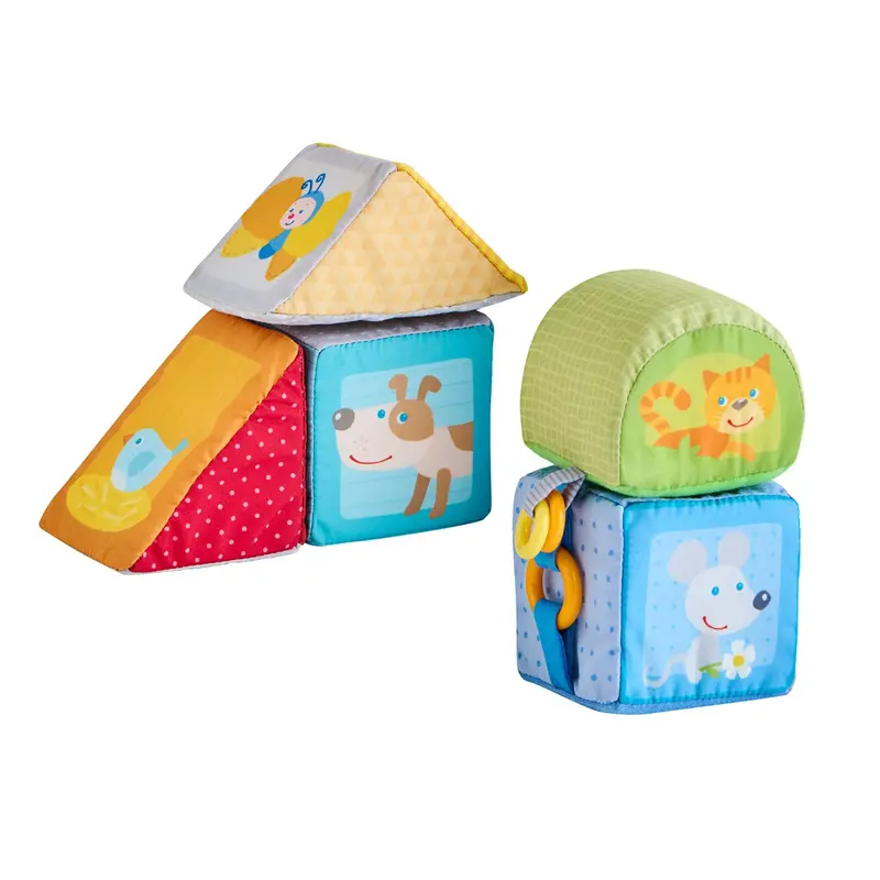 Animal Discovery Cubes – Tactile Learning Blocks With Animal Faces 1