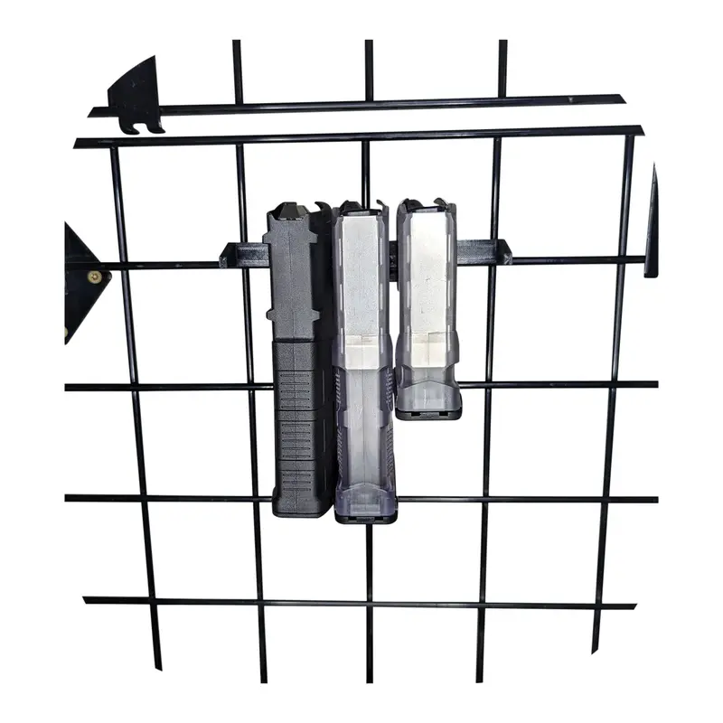 Ar-10 Pattern Magazine Mount For Gridwall – Adjustable Rifle Mag Rack 1