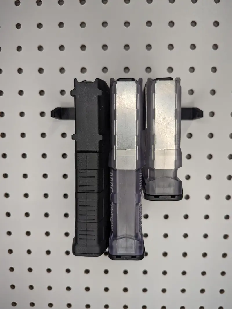 Ar-10 Pattern Magazine Pegboard Mount – Compatible With Ikea Skadis, Wall Control & Vaultek 1