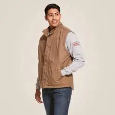 Ariat Men'S Insulated Flame-Resistant Workhorse Vest – Khaki 1