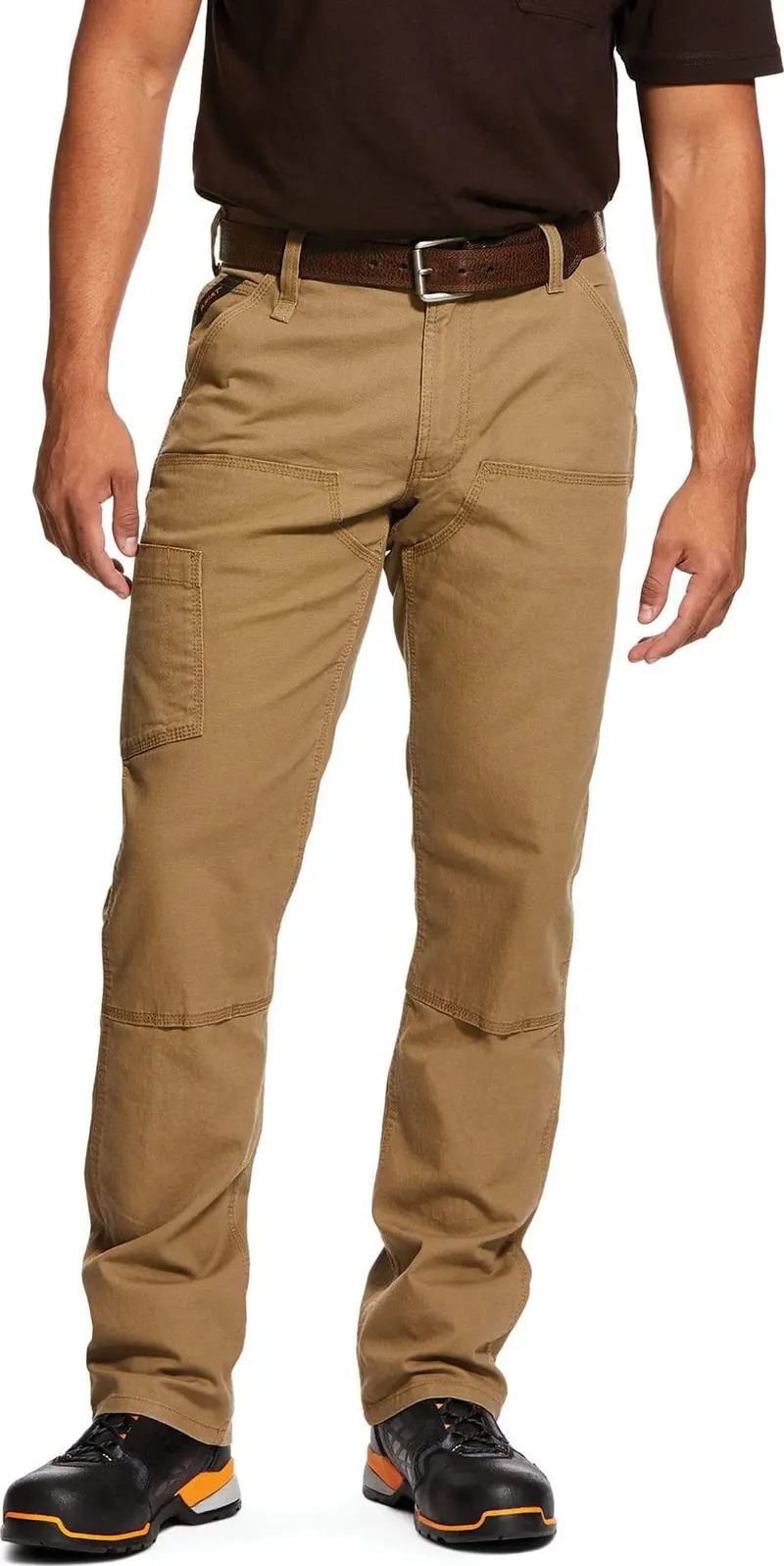 Ariat Rebar M4 Low-Rise Durastretch Straight-Leg Work Pant – Khaki Double-Front Design (10030232) 1