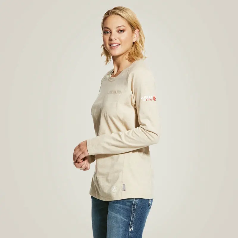Ariat Women'S Flame-Resistant Air Crew T-Shirt – Breathable Fr Fabric 1