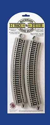 Bachmann Ho E-Z Track – 18″ Radius Curved Nickel Silver Sections (Pack Of 4) (Bac44501) 1