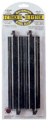 Bachmann Ho E-Z Track – 9″ Straight Sections (Pack Of 4) (Bac44411) 1