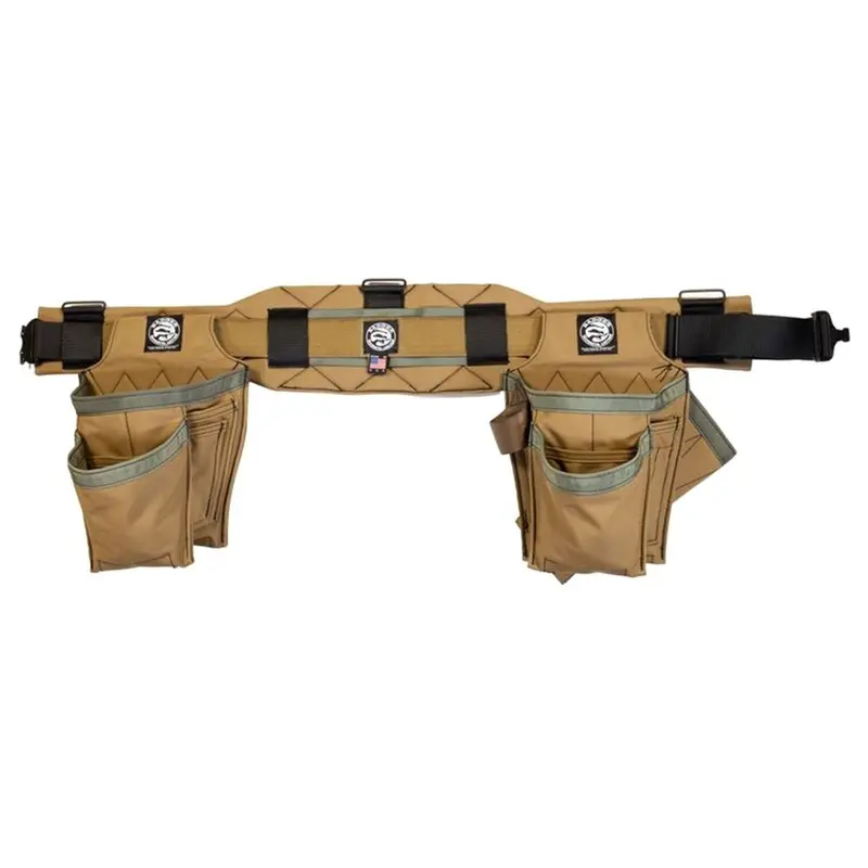 Badger Trimmer Tool Belt In Sawdust Sage – Heavy-Duty Utility Waistband 1