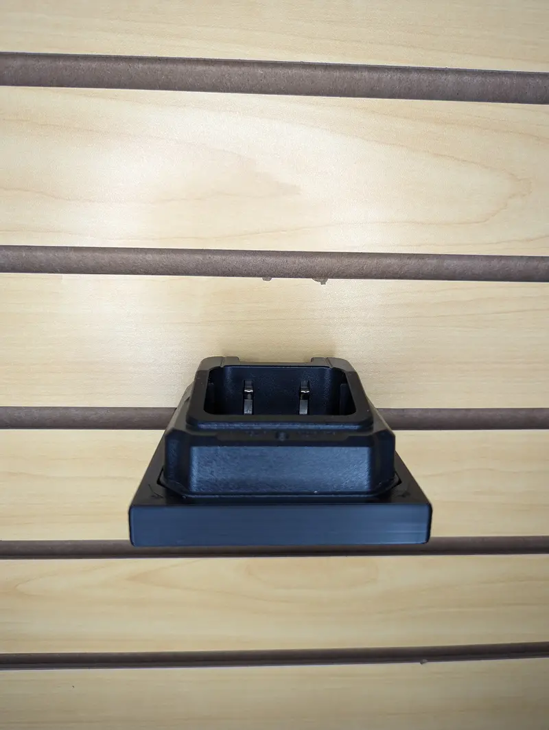 Baofeng Uv-9R Charger Slatwall Mount – Adjustable Radio Accessory Holder 1