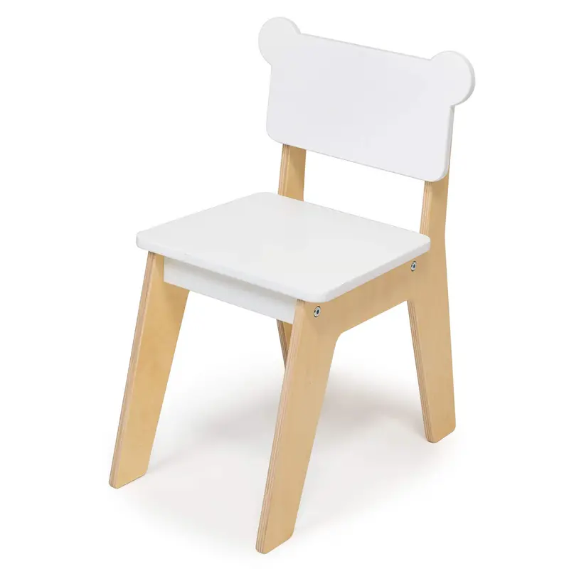 Bear-Ear Accent Kids’ Chair – Sustainable Wooden Seat 1