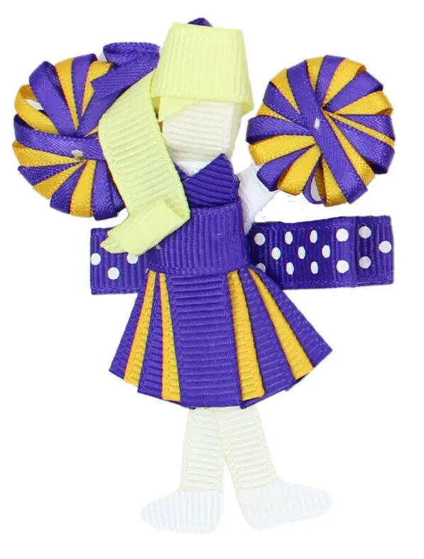 Blonde-Haired Cheerleader Shaker Accent 1