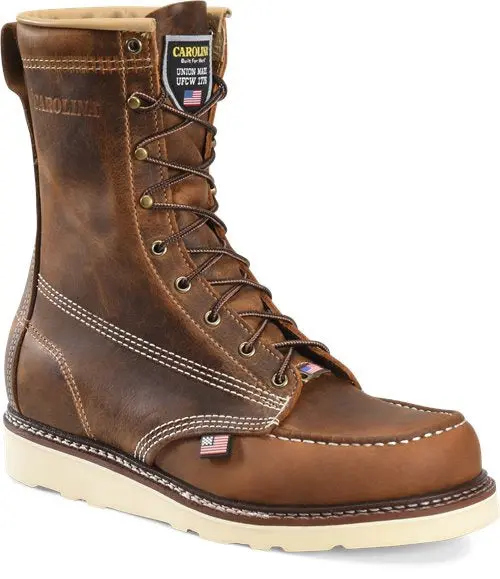 Carolina Moc-Toe Wedge Safety Boot – Usa-Made (Ca8512) 1