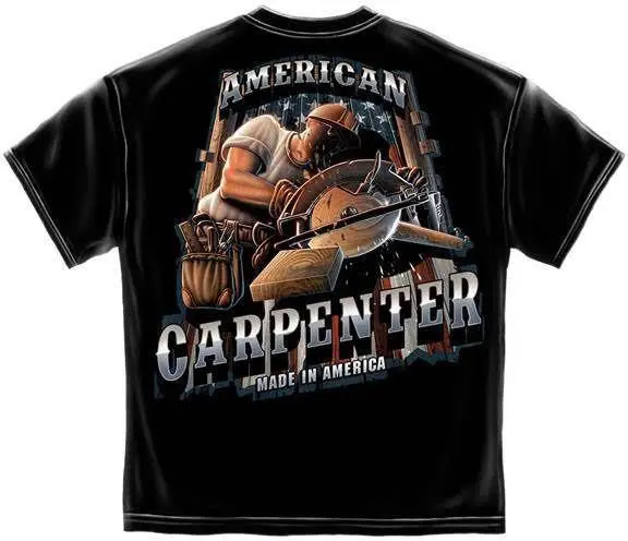 Carpenter Trade Graphic T-Shirt #Aw101 1