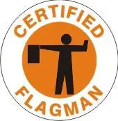 Certified Flagger Hard Hat Identification Marker – Hm-106 1
