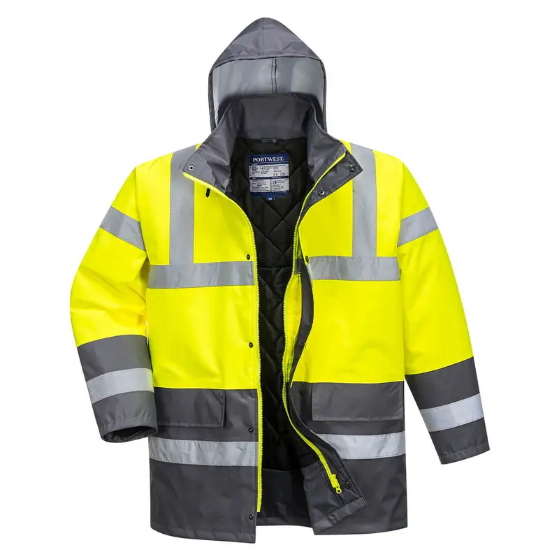 Contrast-Panels High-Visibility Traffic Jacket 1