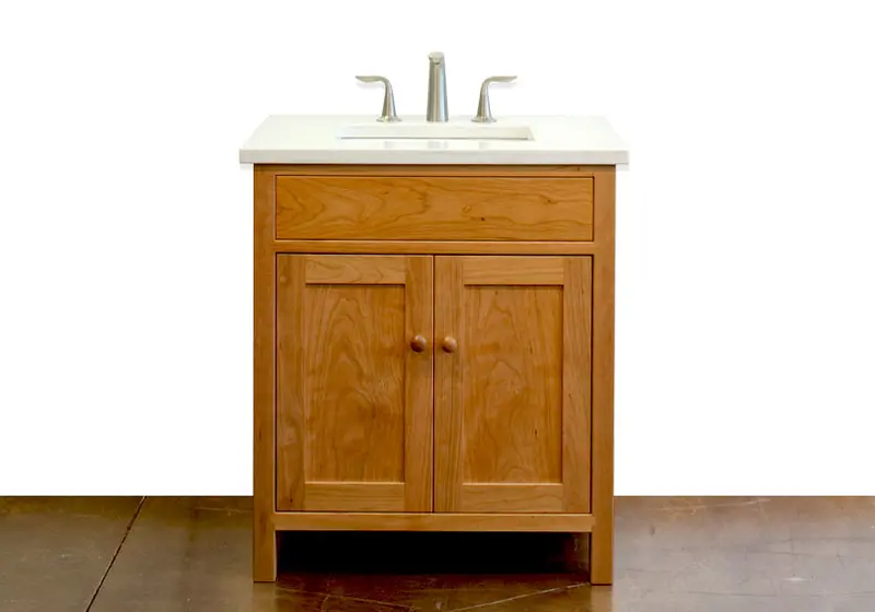 Craftsman-Inspired Bathroom Vanity Cabinet 1