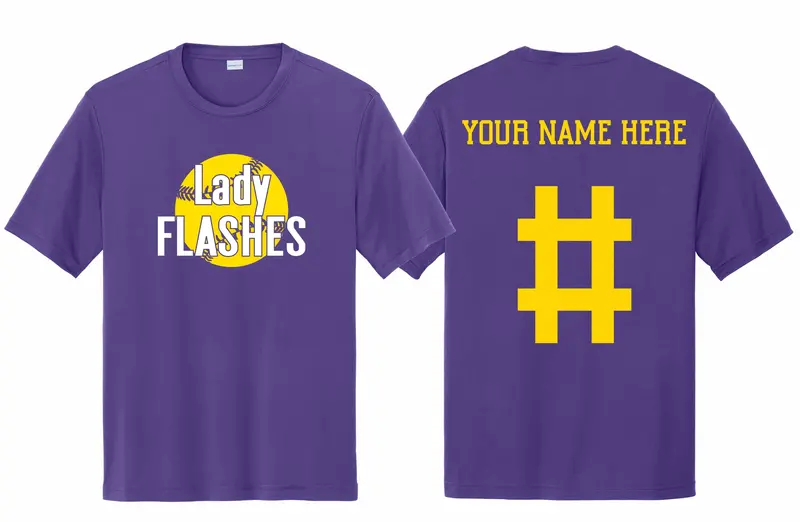 Custom Softball Tee With Name And Number 1