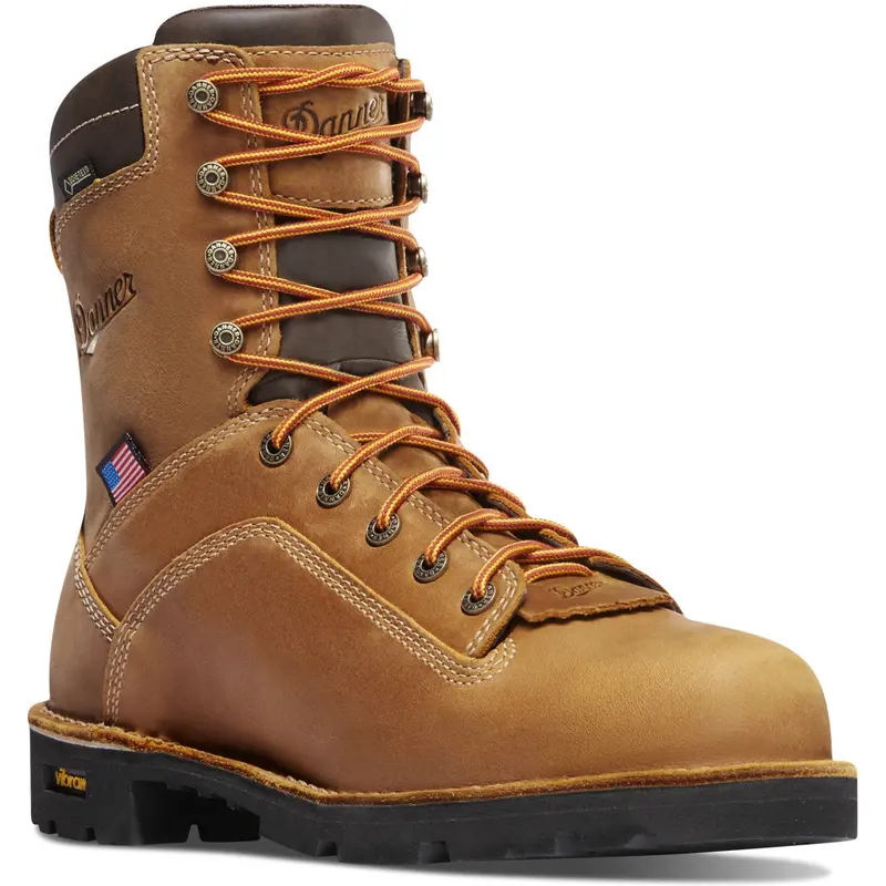 Danner Quarry Usa Insulated Work Boot – Distressed Brown, 400G Thinsulate, Non-Metallic Toe (Style 17321) 1