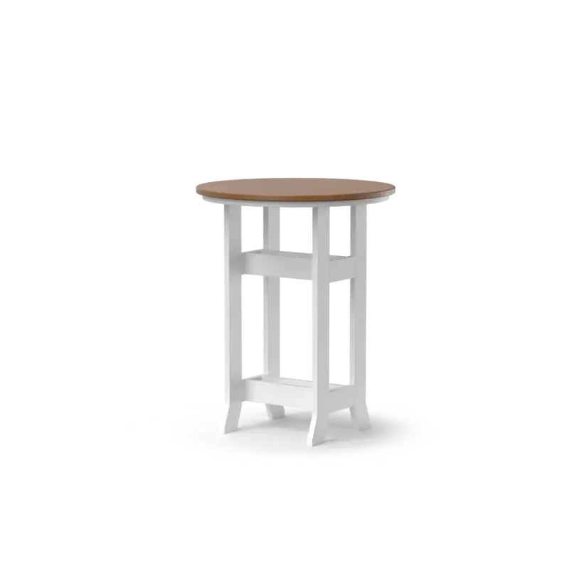Daybreak Outdoor Hdpe Leesport 32-Inch Round Bar Table – Space-Saving Hdpe Top 1