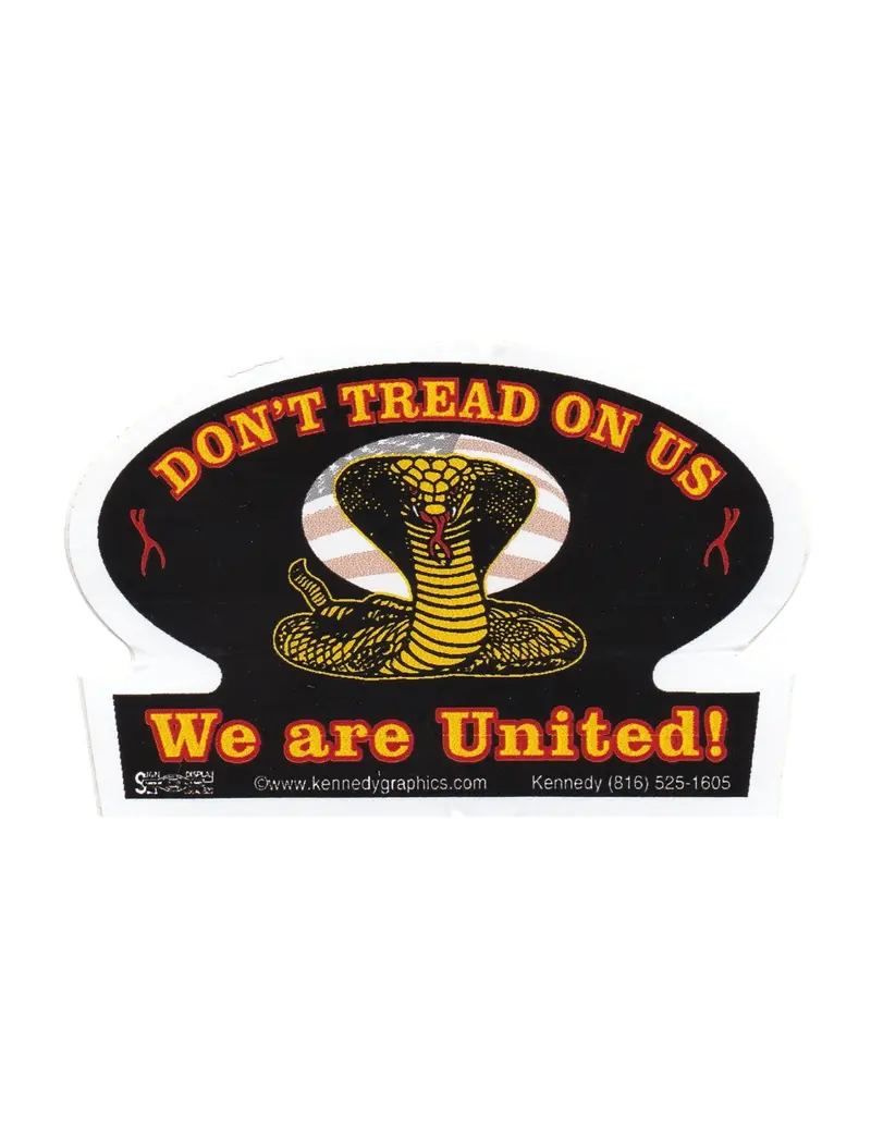 ‘Don’T Tread On Us’ Union Hard Hat Sticker – #S8 1