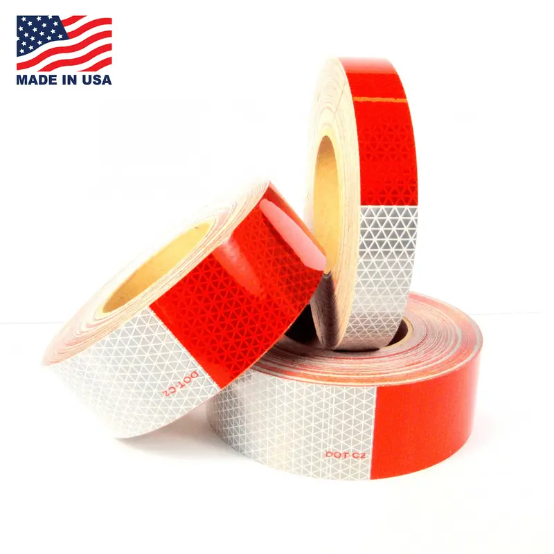 Dot-C2 Certified Reflective Conspicuity Tape – Adhesive Strip For Vehicle Markings 1