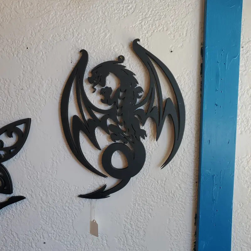 Dragon In Flight Sculptural Wall Art 1