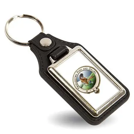 East Riding Pipe Band Engraved Metal Keyring 1