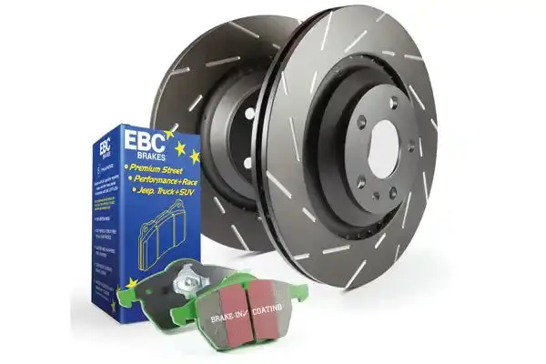 Ebc Brakes S2Kf1457 Slotted Brake Rotors – Precision-Cut To Reduce Brake Noise 1
