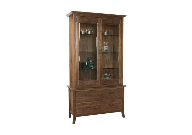 Elegant China Cabinet With Traditional Craftsmanship Details 1