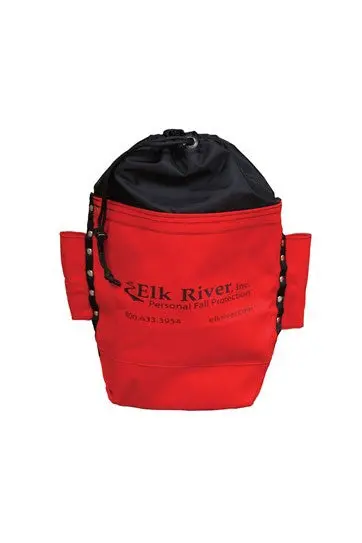 Elk River Red Canvas Bolt Bag – Drawstring Closure & Belt Tunnel Loop #84521 1