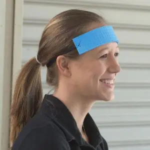 Erb Economy Blue Sweatband – Lightweight Absorbent Headband #S6Erb 1