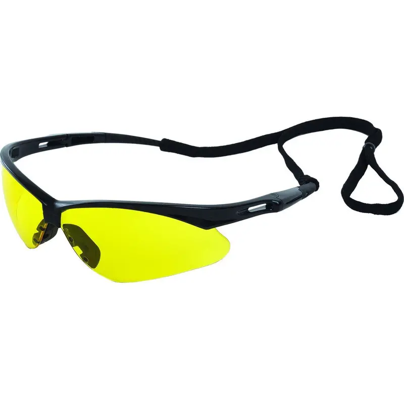 Erb Octane Black Frame With Amber Lens Safety Glasses 1