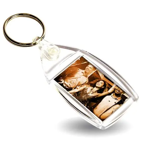 Ergonomic Curved Keyring – Custom Printed Edge Design 1