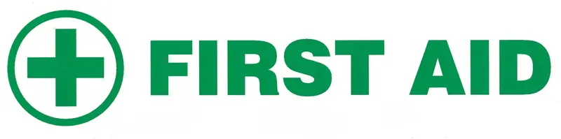 First Aid Cross Decal – Pressure-Sensitive 2X9 Inch Sign #Pd-2666 1