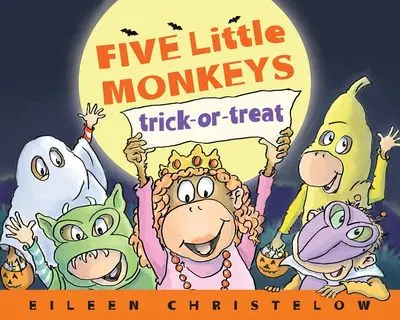 Five Little Monkeys Halloween Trick-Or-Treat Board Book 1