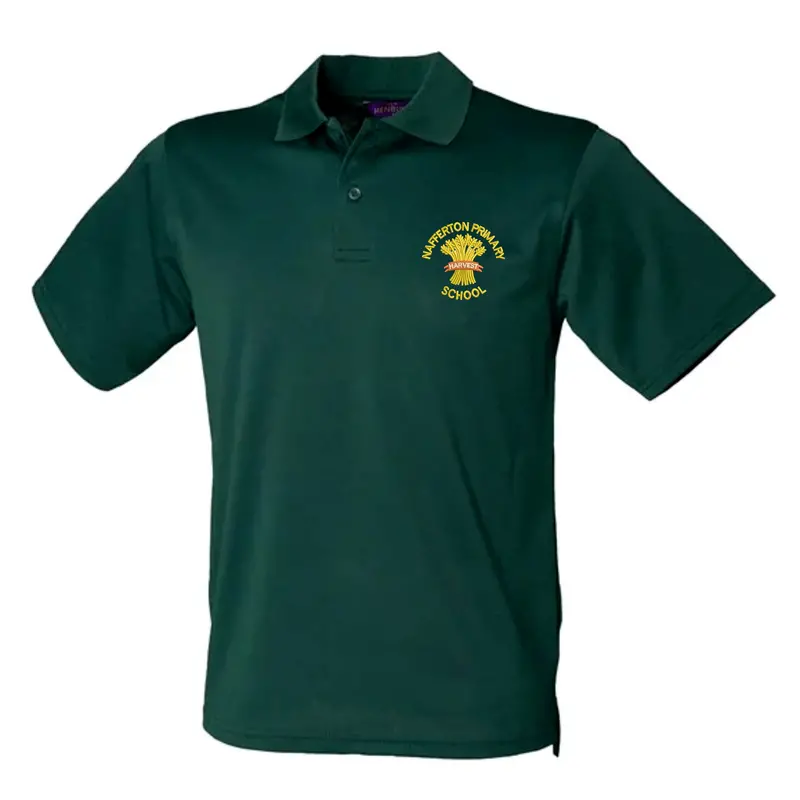 Forest School Staff Emerald Green Polo Shirt 1