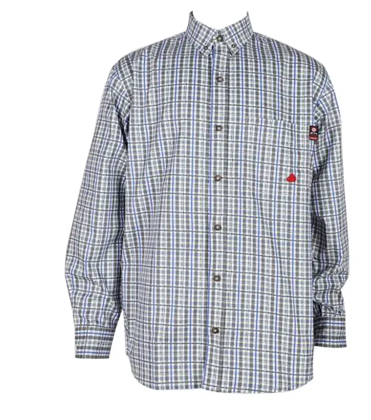 Forge Flame-Resistant Plaid Button-Up Shirt 1