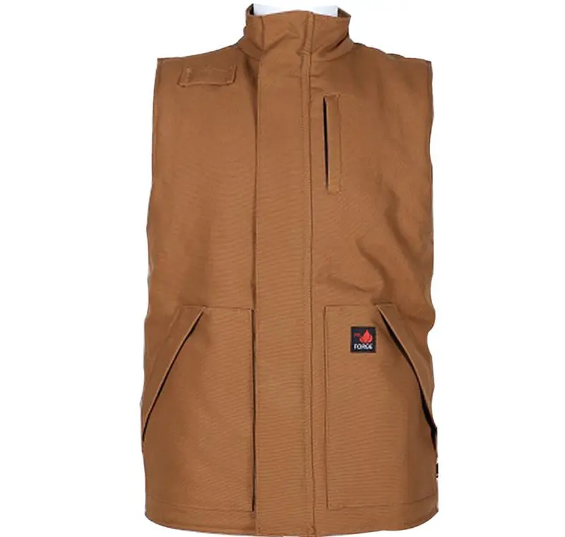 Forge Fr Quilt-Lined Canvas Duck Vest For Cold-Weather Layering 1