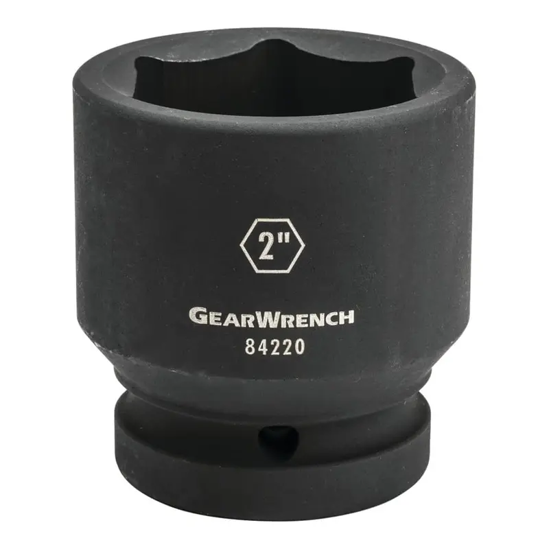 Gearwrench 1-Inch Drive Standard Impact Socket – 3-3/8 In, 6-Point 1