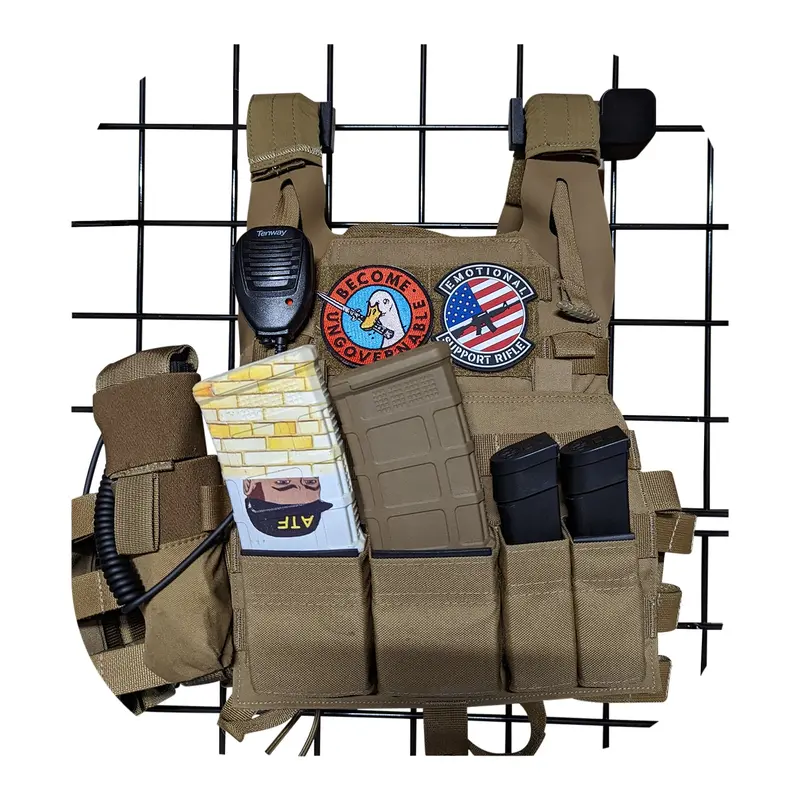 Gridwall Mount For Plate Carriers And Body Armor 1